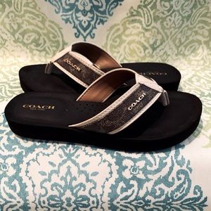 Coach Brown Judy Flip-Flops